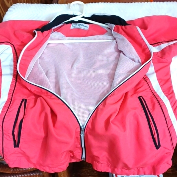 WILSON Y2K Womans ActiveWear Peach Jacket‎ S - Picture 4 of 10